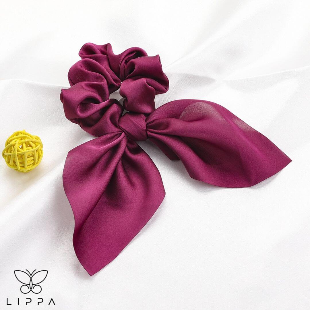 Hair Scrunchie - Maroon