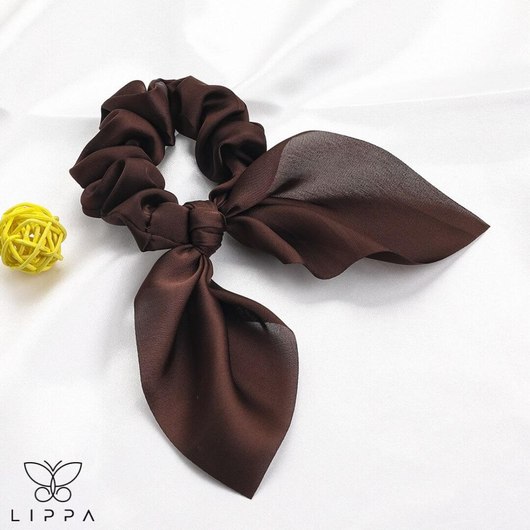 Hair Scrunchie - Brown