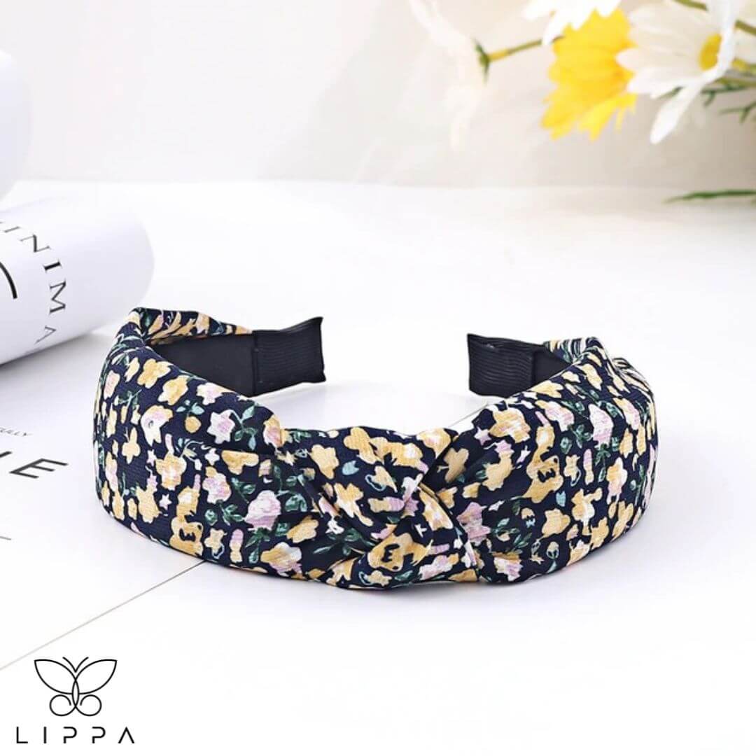 Handmade Headband Printed Floral Design Hair band Fabric for Short Medium Hair Style 1