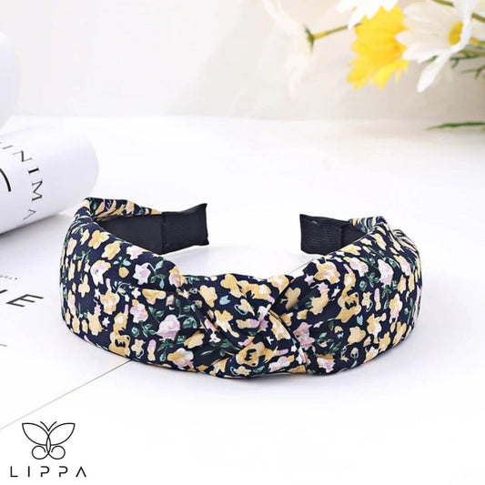 Handmade Headband Printed Floral Design Hair band Fabric for Short Medium Hair Style 1