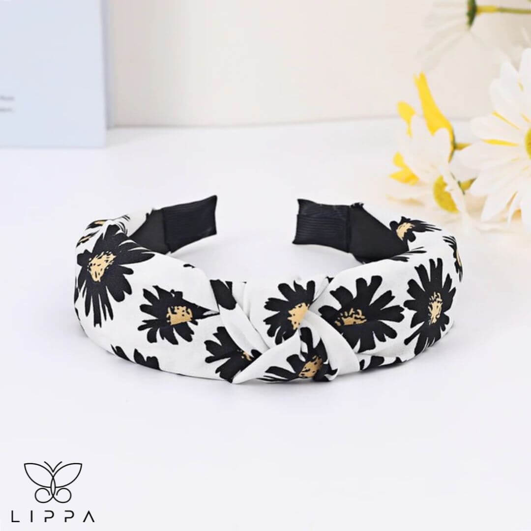 Handmade Headband Printed Floral Design Hair band Fabric for Short Medium Hair Style 12