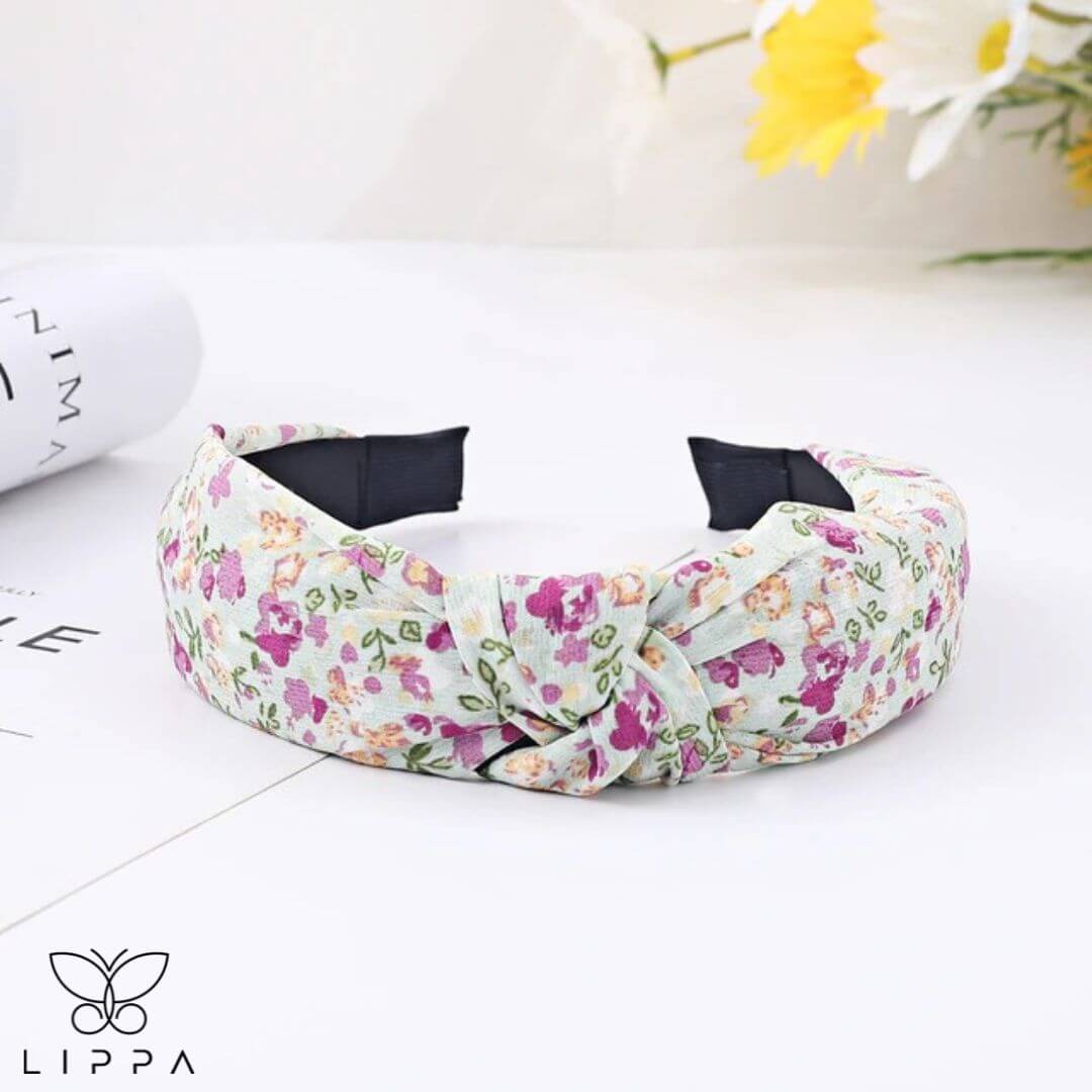 Handmade Headband Printed Floral Design Hair band Fabric for Short Medium Hair Style 15