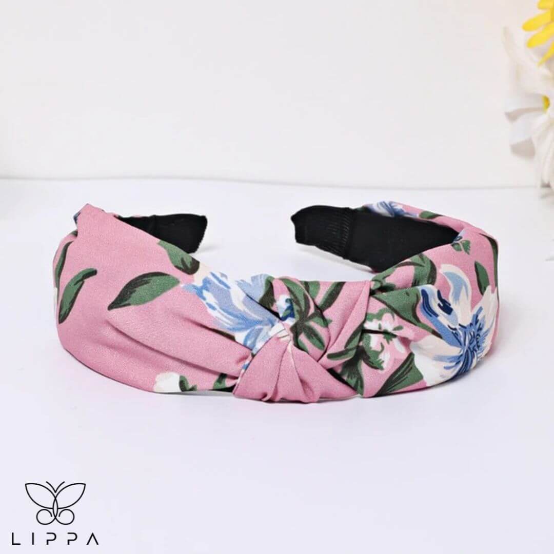 Handmade Headband Printed Floral Design Hair band Fabric for Short Medium Hair Style 3