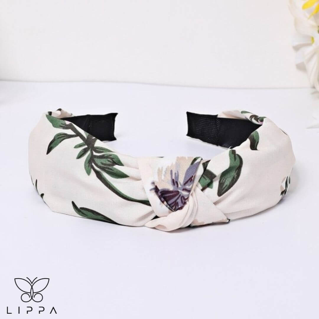 Handmade Headband Printed Floral Design Hair band Fabric for Short Medium Hair Style 4