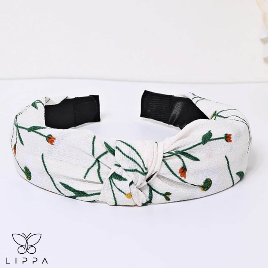 Handmade Headband Printed Floral Design Hair band Fabric for Short Medium Hair Style 7