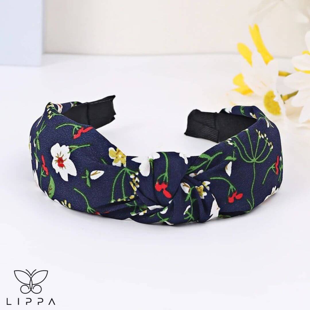 Handmade Headband Printed Floral Design Hair band Fabric for Short Medium Hair Style 9