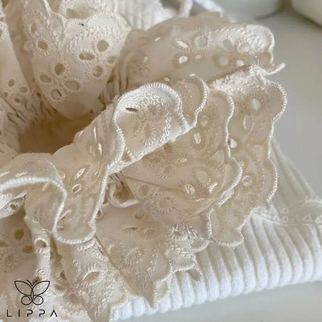 Lace Scrunchies for Women – Elegant and Functional Hair Accessories White Color