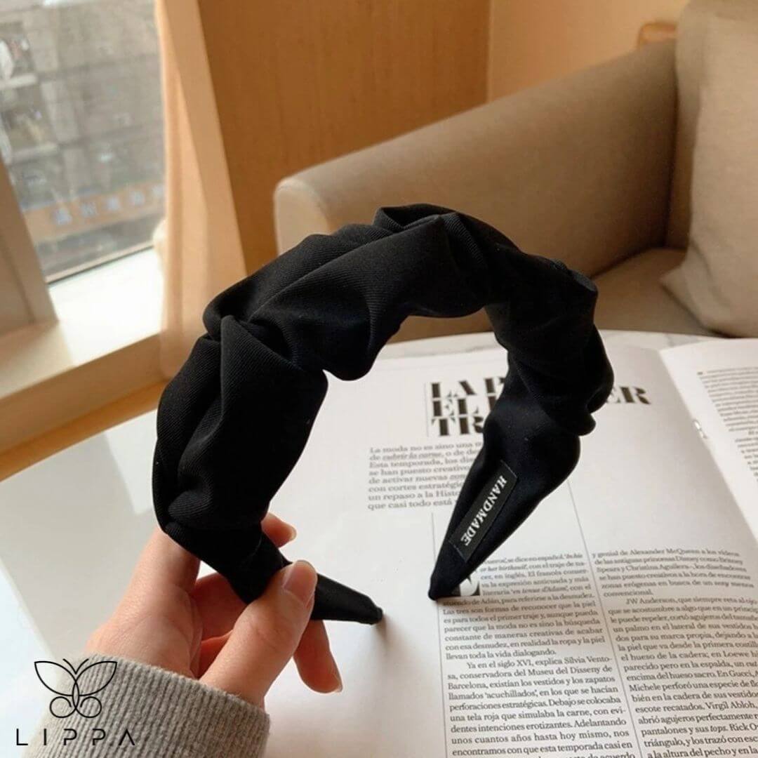 Handmade Headband Hair Hoop Design - Black
