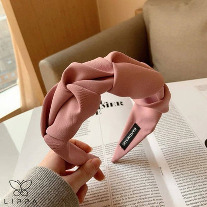 Handmade Headband Hair Hoop Design - Pink