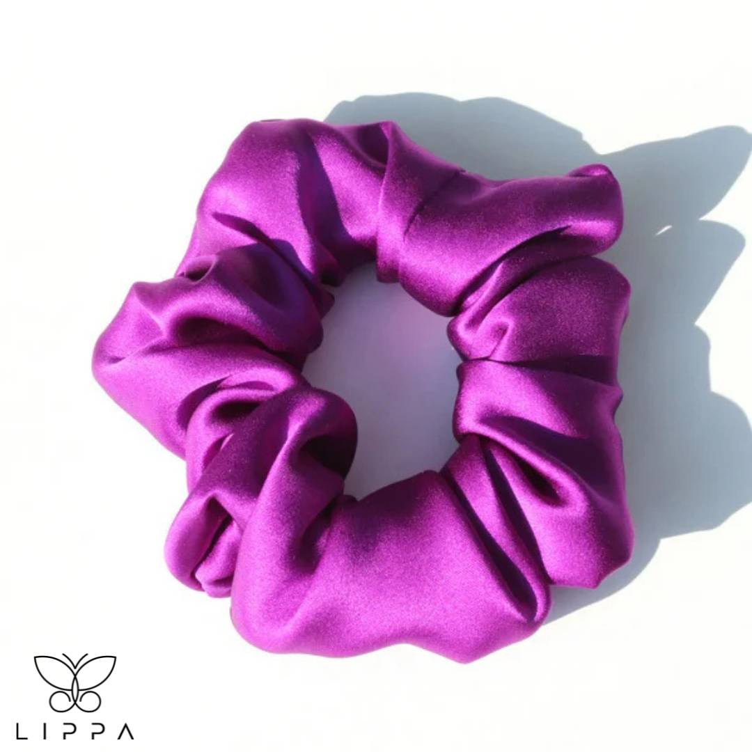 Luxury Silk Hair Scrunchies for Shiny Hair