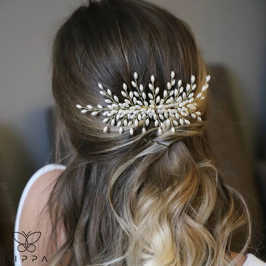 Pearl Hair Combs Bridal Head wear