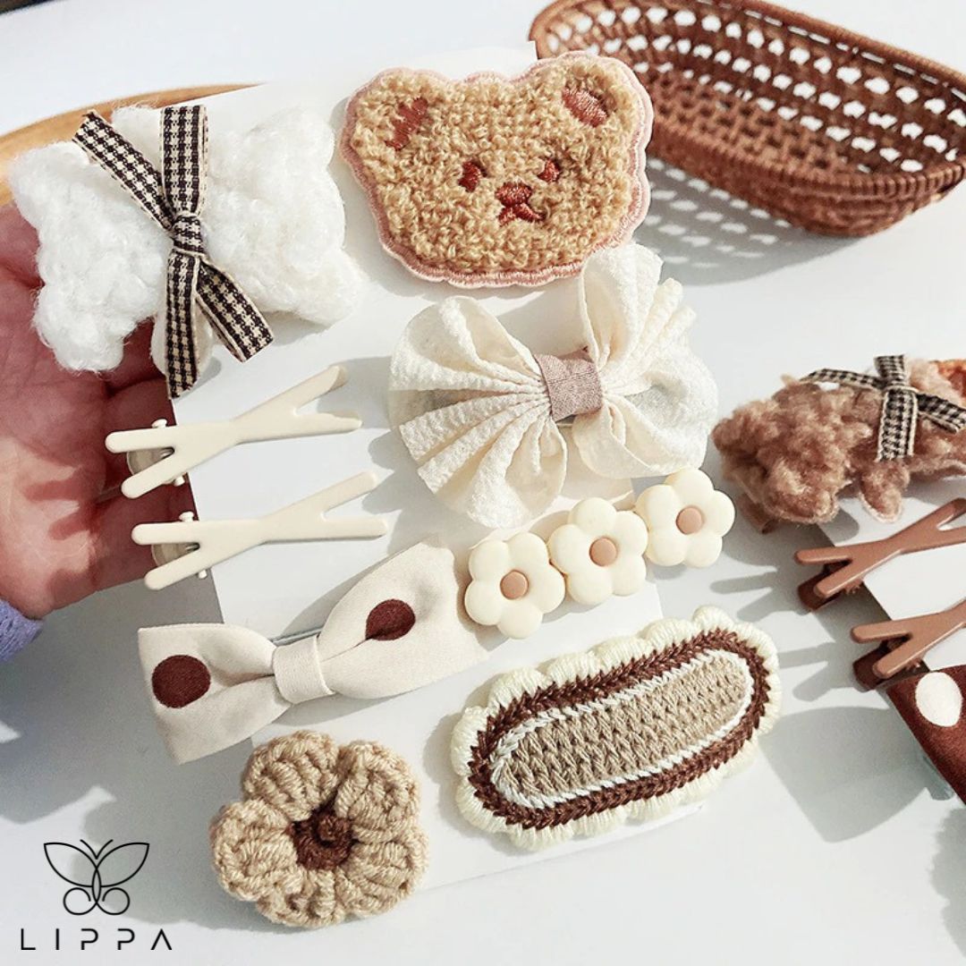 Hair Pin Set with 8 Unique Designs - Lippa