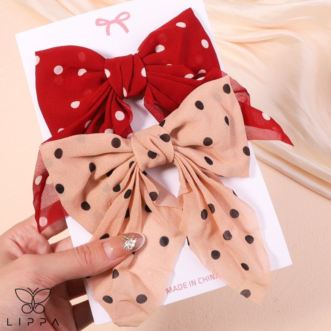 Printed Butterfly Hairpin Set - Lippa