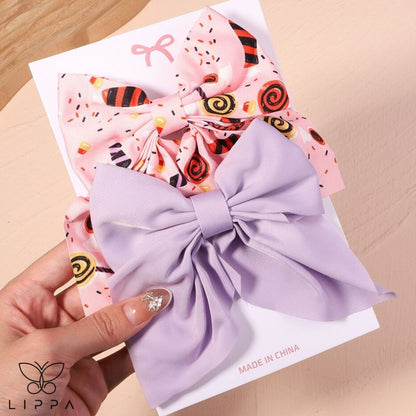 Printed Butterfly Hairpin Set - Lippa