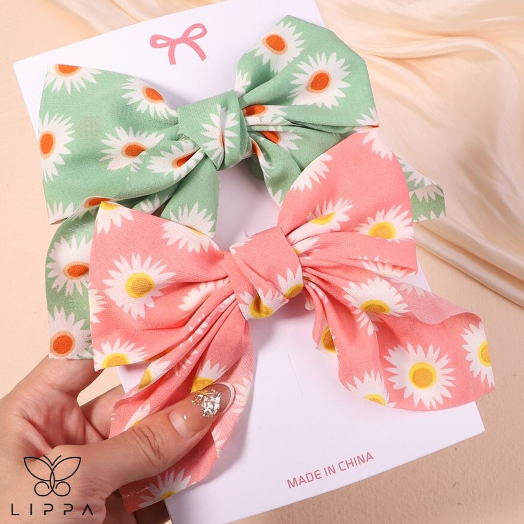 Printed Butterfly Hairpin Set - Lippa